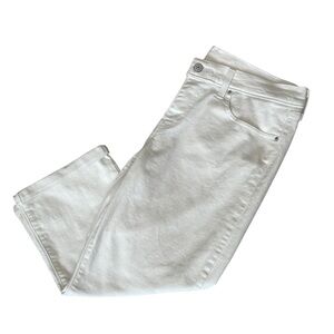LEVI’S White Jeans Cuffed Capris Size 30